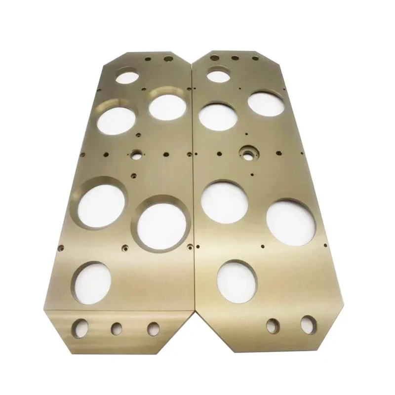Custom Machined Brass Panel CNC Machining Large Parts