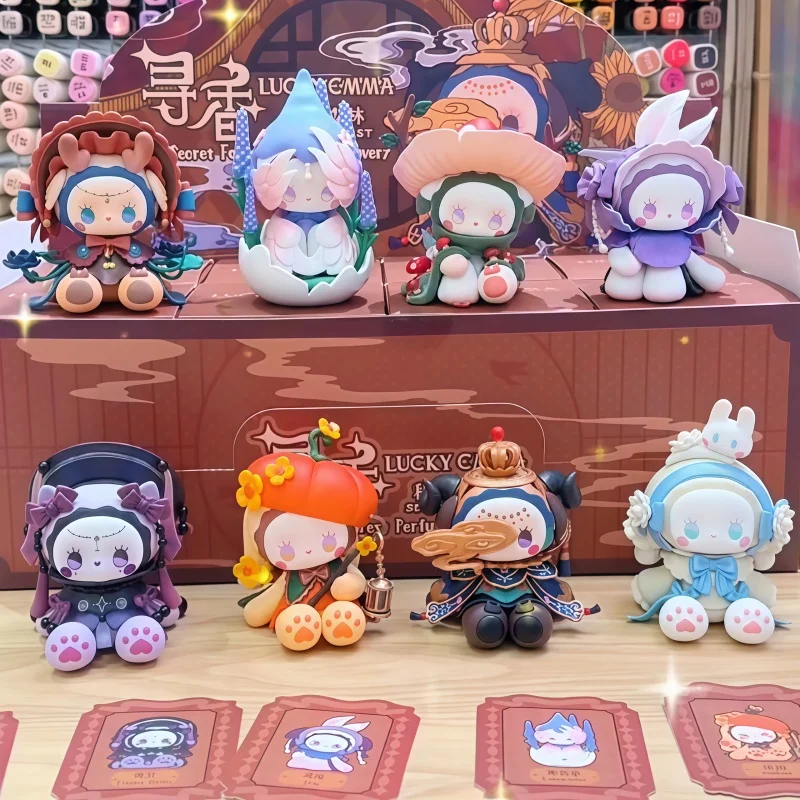 إيما سيكريت فورست تسعى العطر سلسلة صندوق أعمى أنيمي الشكل سطح المكتب الديكور نموذج اللعب صندوق غامض لطيف هدية عيد ميلاد