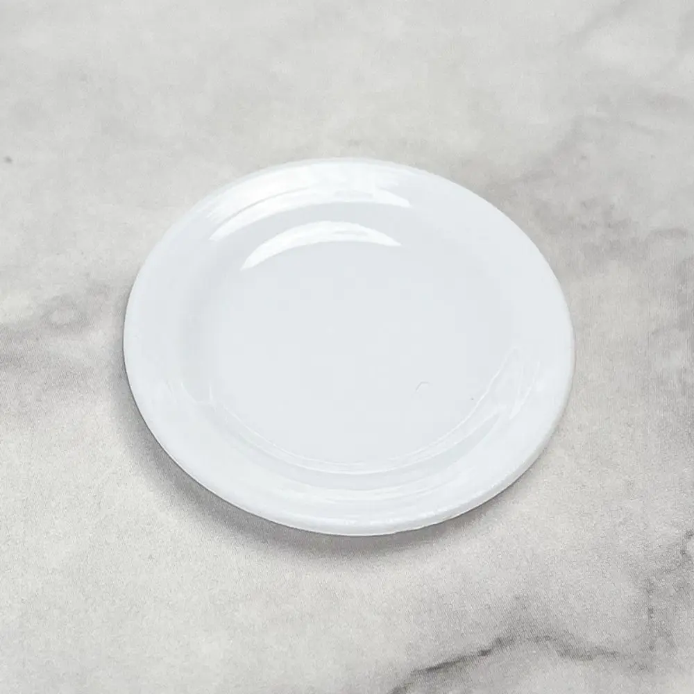 

5Pcs Miniatures Plastic Mini Food Plates Tableware Kitchen Toy Simulation Dining Plate Model Plastic