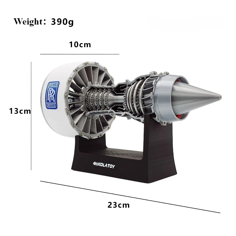 TR900 23CM Turbofan Engine Model Battery Powered Turbofan Engine Finished Toy view 6
