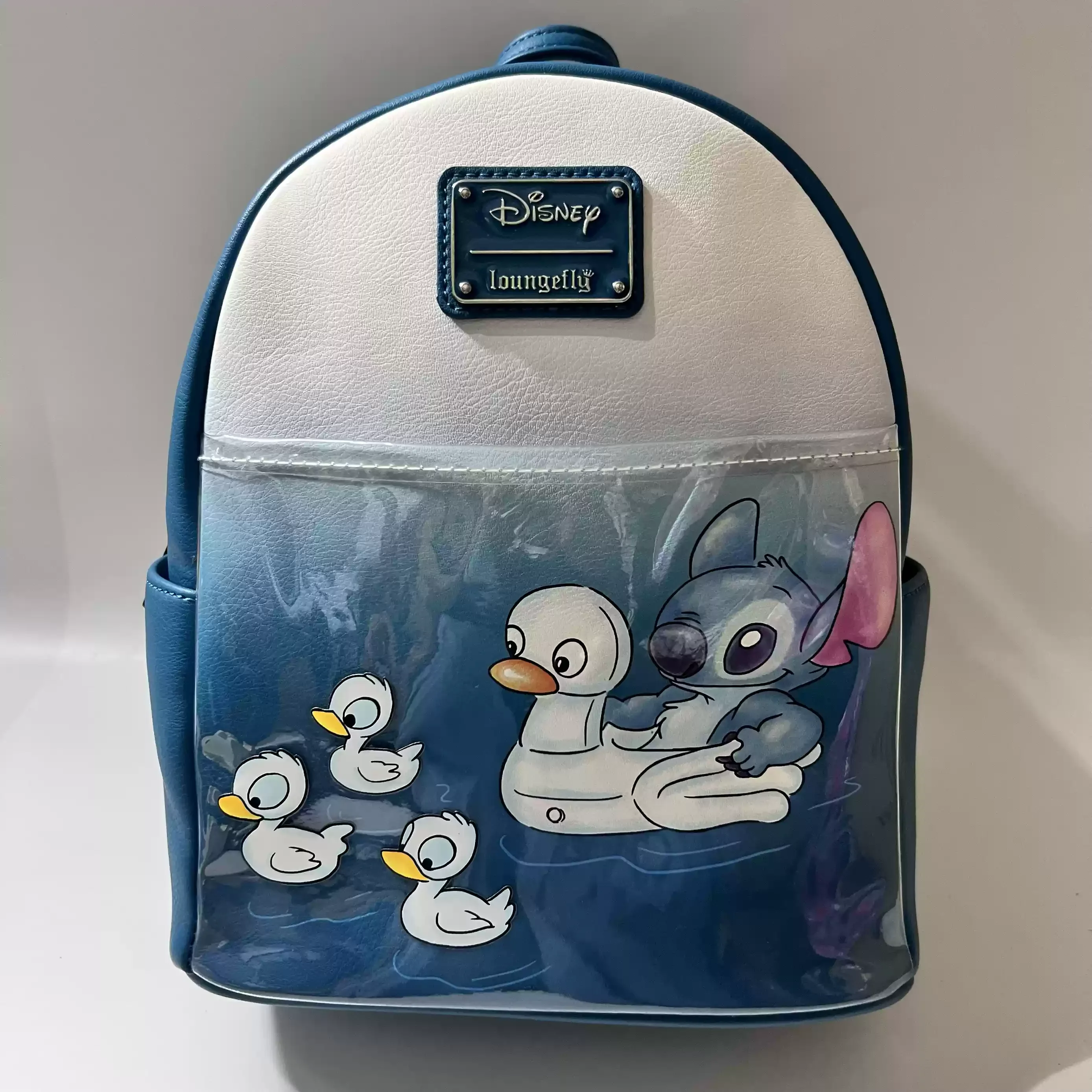 Disney Character Peripherals Tail Goods Mickey Minnie Stitch Large-Capacity Backpack With Labels Flawless  Student Leisure Bag