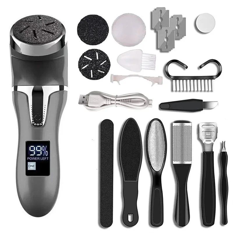 B89B-Electric Callus Remover For Feet Portable Pedicure Kit Rechargeable Waterproof Foot File Foot Care Deadskin Remover