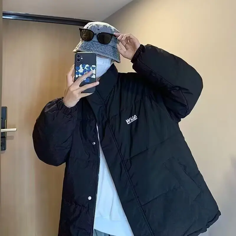 

Loose Men's Bla Pilot Jaet Autumn Winter plus Size 250 Pou Baseball Sle Outerwear Casual Faion Teenagers Cotton