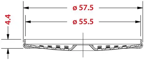 IMS-شاشة دش دقيقة مقاس 55 مللي متر ، NUOVA SIMONELLI VICTORIA ، ARDUINO ، 55.5 مللي متر