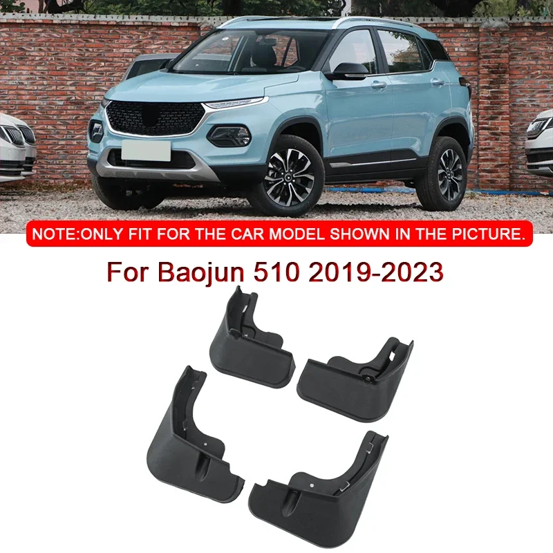 

Fit For Baojun 510 2019-2023 Car Styling ABS Car Mud Flaps Splash Guard Mudguards MudFlaps Front Rear Fender Auto Accessories