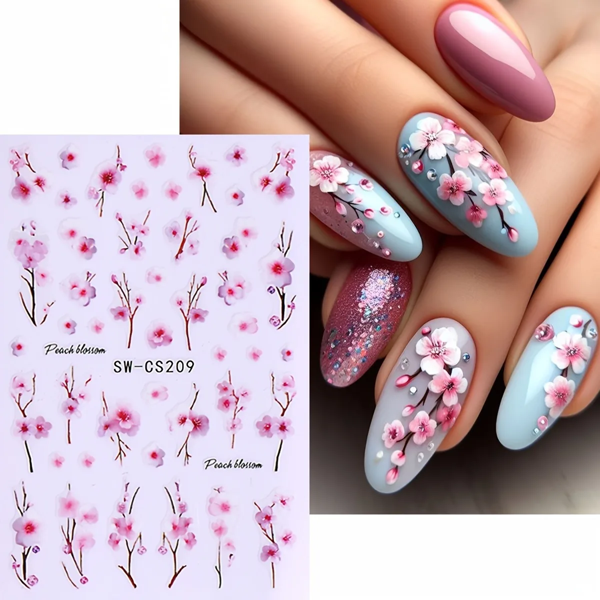 4 قطع من ملصقات أظافر الفراشة الربيعية، سهلة الاستخدام لتزيين الأظافر بنفسك والهدايا وتصفيف مكياج الحفلات والزفاف #3