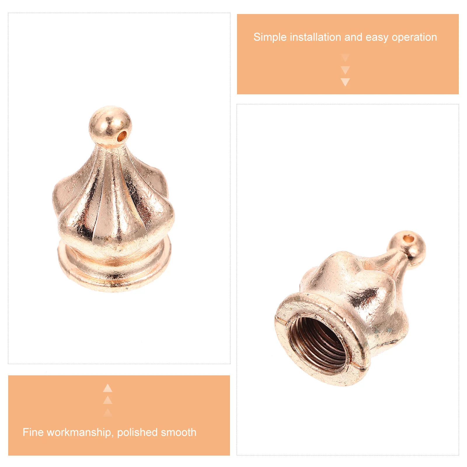 

4pcs Zinc Alloy Bull Horn Finial For Shade Replacement Chandelier Floor Lamp Knob Upgrade Lamp Parts Finials For Lamps