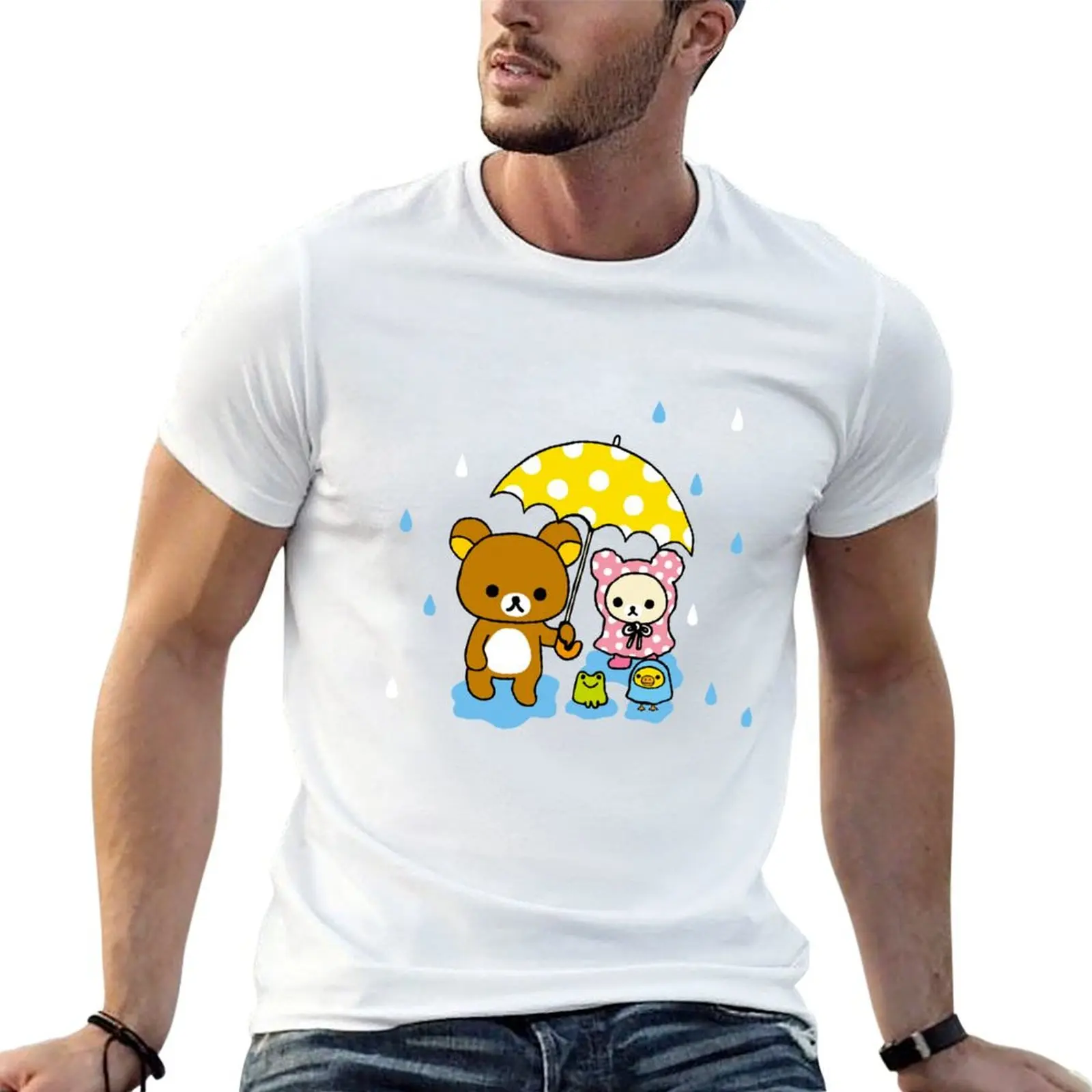 

personalised And shirts anime oversize Rilakkuma Rain T-Shirt t The shirt Korilakkuma t In