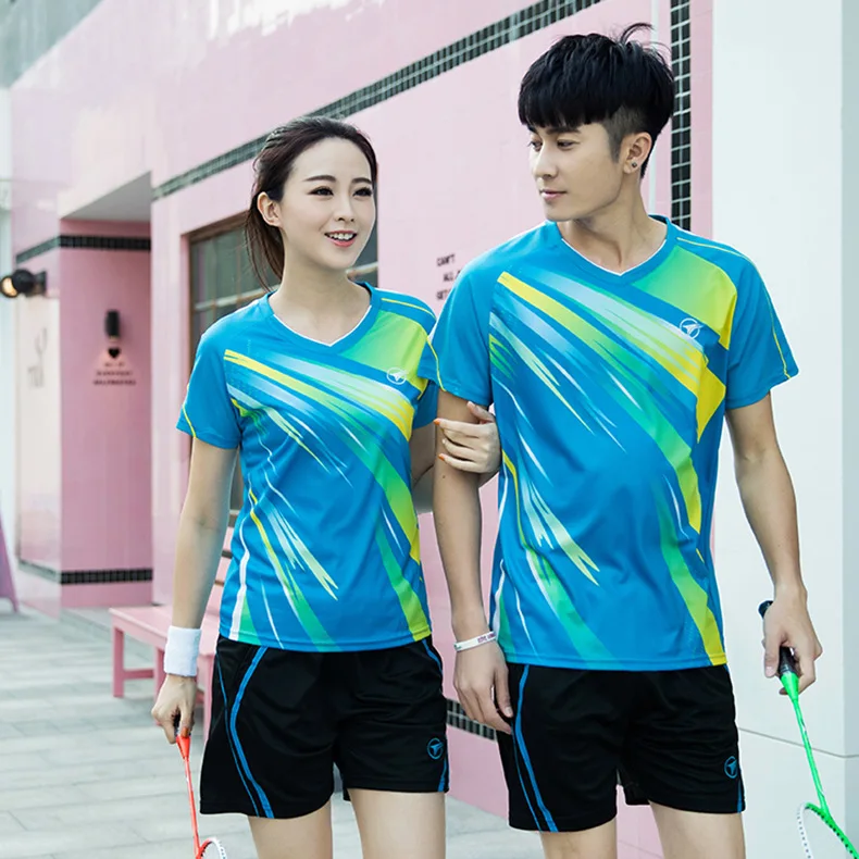 New men tenis mujer, Quick-drying Breathable tennis shirt kits, Training tennis team T-shirt , badminton shirt clothes 117