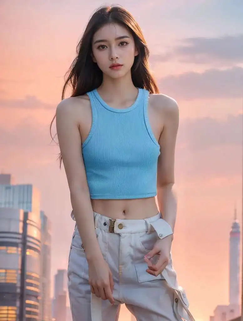 

Sports Casual Sleeveless Top Women's Summer New Tight Round Neck Narrow Shoulder Racerback Tank Top Fashion Sexy Tops 4FIQ