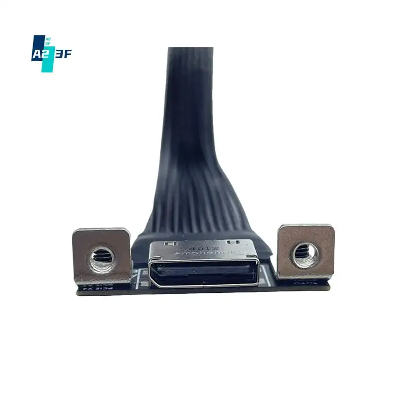 A23F-For M.2 To Oculink 4I Extension Cable Desktop M2 Mkey NVME To SFF8611 Adapter Cord Pcie 4.0 X4 Gen4 Silver Plated