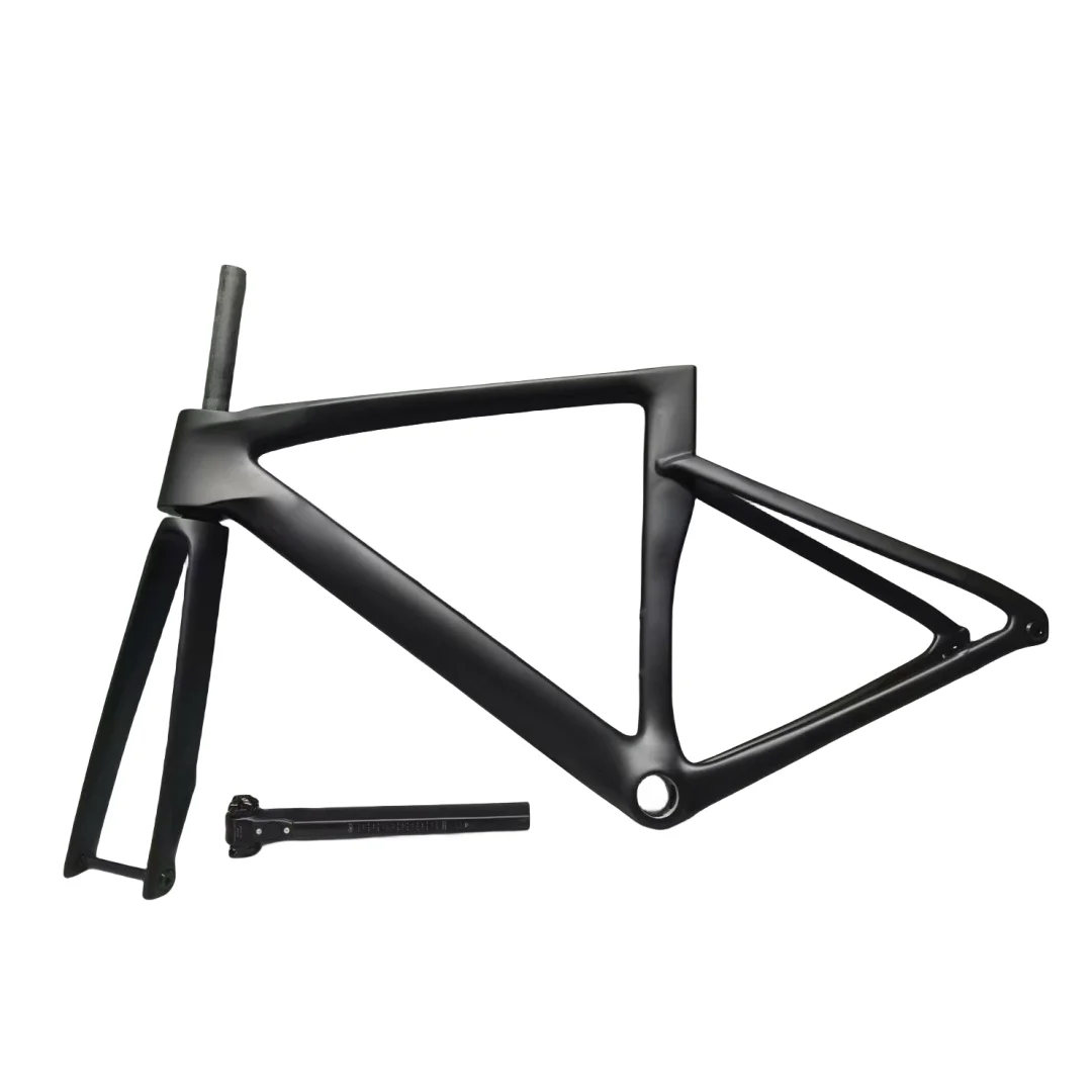 Dark Gray T1100 Carbon Fiber Road Bike Frame Disc Brake BB30 Bottom Bracket Made in Taiwan Contact us for Pictures