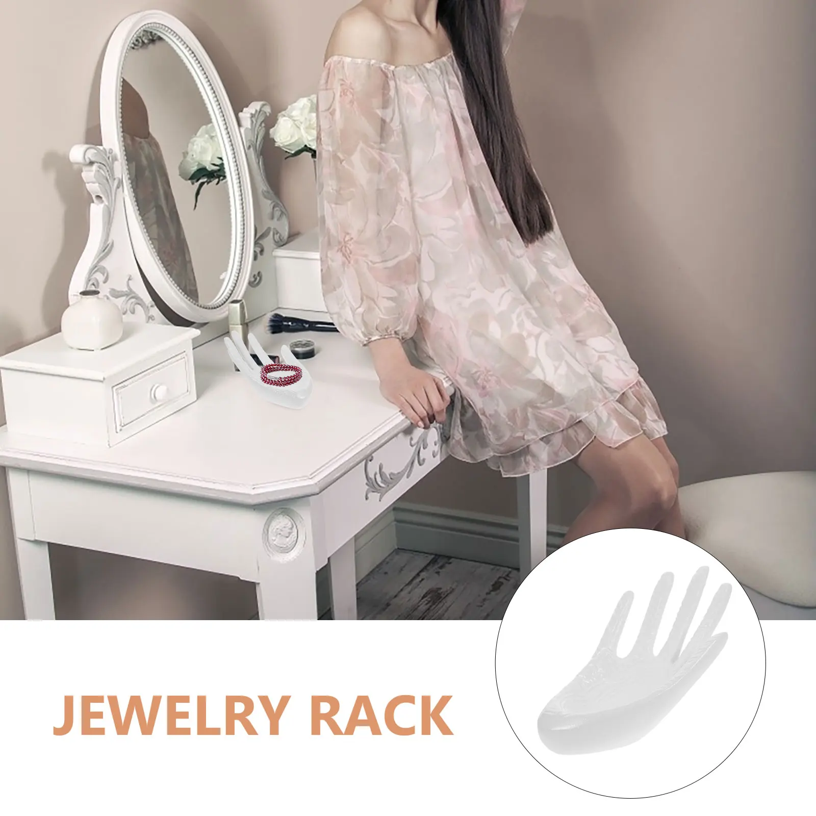

Jewelry Rack Holders Bracelet Stand Wedding Decor Bracket Hand Shape Rings Resin