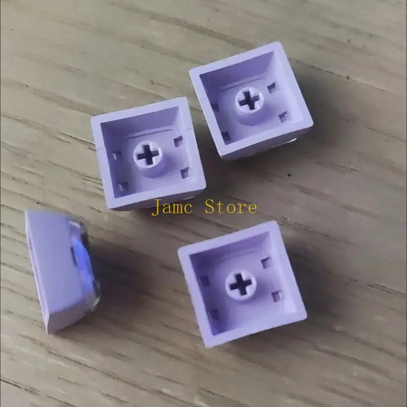 LX0B 8pcs PBT Keycap en blanco Conjunto perfil Cheey PBT+PC 1U Capas teclas para teclados mecánicos con color clásico