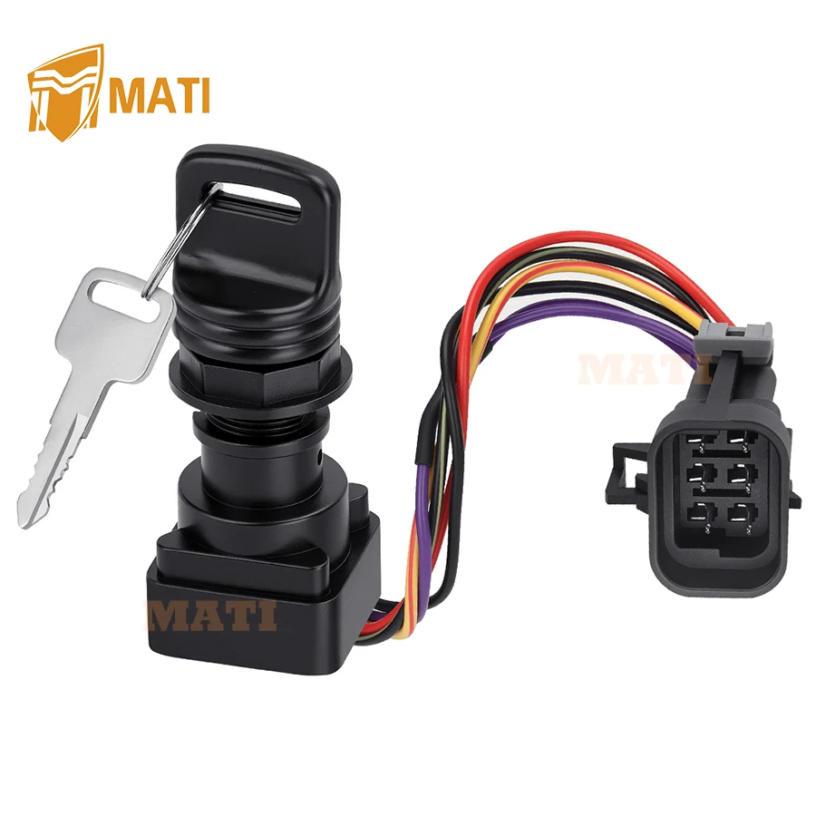 

3-Position Ignition Key Switch For Mercury Marine Quicksilver Outboard 300HP 250HP 225HP 200HP 8M0059686 87-897716K01 897716