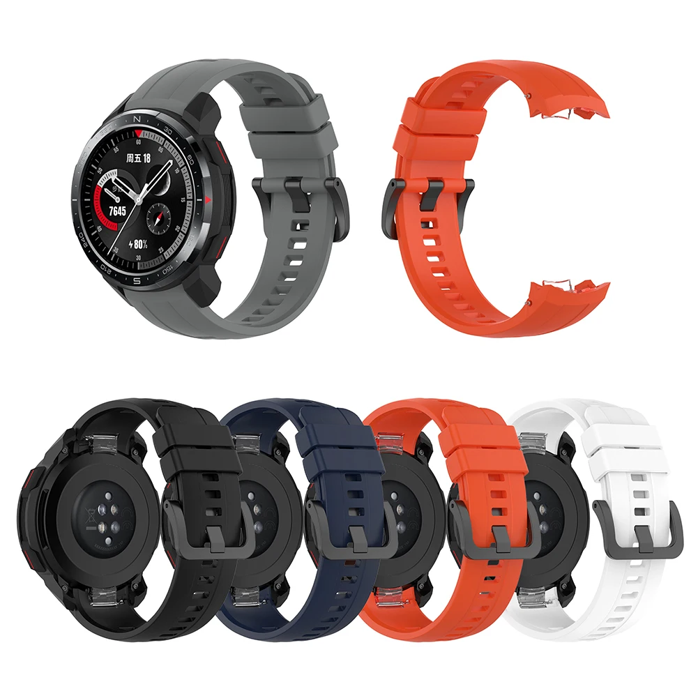Watch Band  Practical Components Solid Color Wrist Strap for Honor GS Pro Convenient Replace Watch Accessories