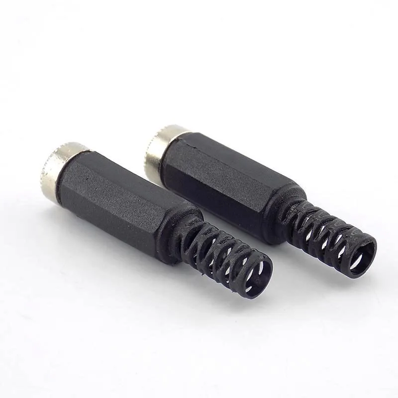 DC Female Jack Cabo de Extensão, Conector Adaptador para Sistema de Câmera CCTV, Conector, L19, 100x5.5x2.1mm