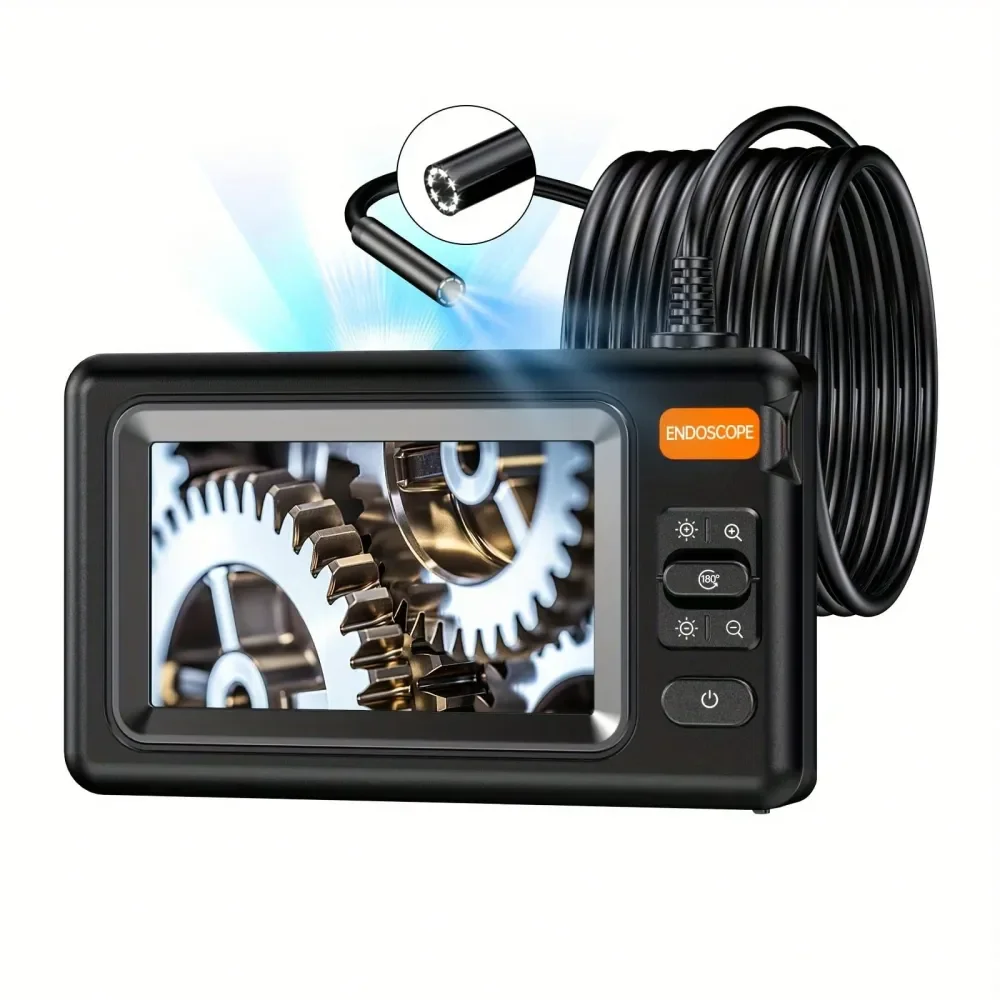 

Camera With Light Single Lens IP67 Waterproof Pipe Endoscope Camera With 8 Adjustable LED Lights 4.3Inch LCD Screen Pipe Endosc