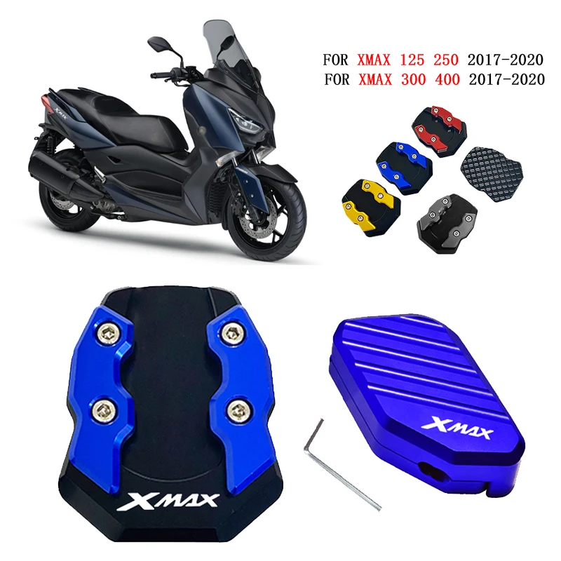 

XMAX Motorcycle Side Stand Enlarge Plate Kickstand Extension 5 colors For Yamaha XMAX125 XMAX250 XMAX300 XMAX400 X-MAX 125 300