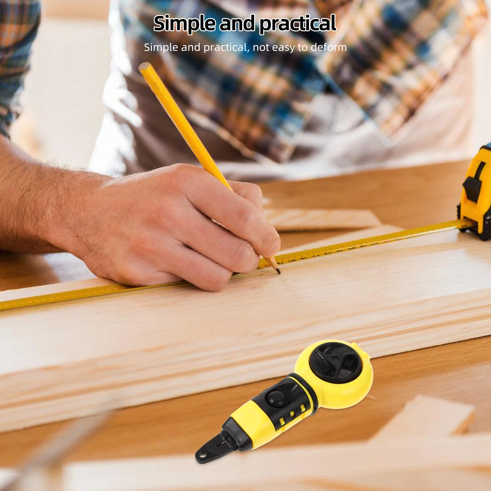 Strumento per marcatura fontana per inchiostro per la lavorazione del legno Modello drago Rilascio manuale della linea Scatola per inchiostro retrattile Strumenti per falegname Ristrutturazione domestica