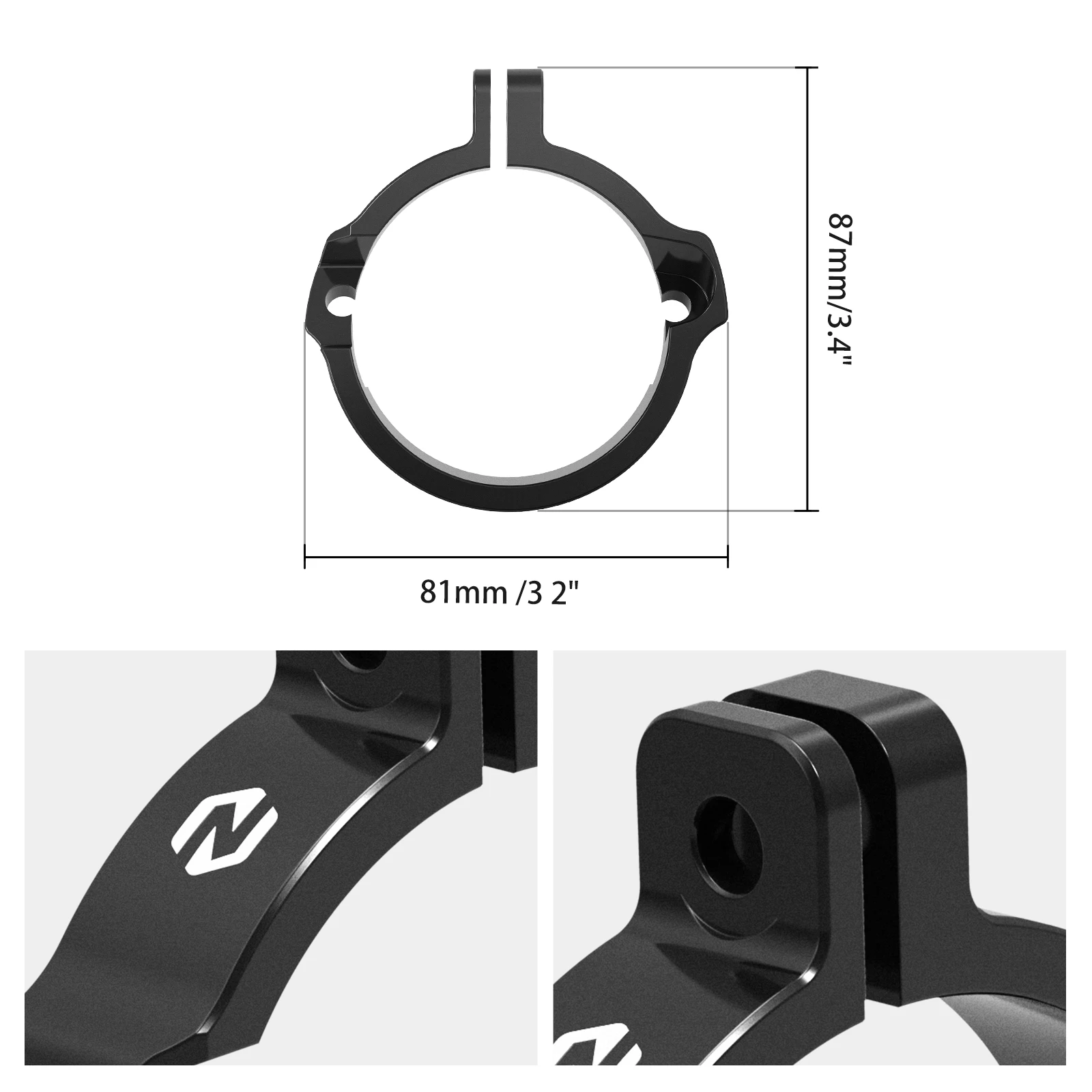 NICECNC For GasGas EC 300 EC 250 MC 250 EX 250 300 2024-2025 Exhaust Flange Clamp Guard For KTM EXC 300 For Husqvarna TE 300