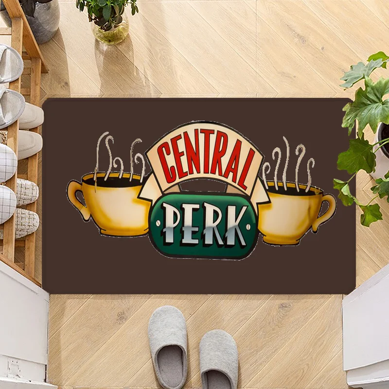 

Friends TV Door Mat Entrance Non-slip Doormat Washable Kitchen Carpet Hallway Rugs Bathroom Bath Door Mats