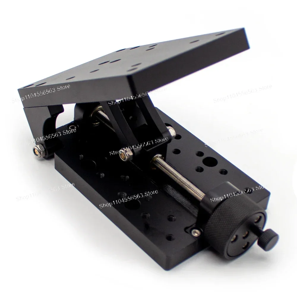 Unidirectional Angle Tilt Adjustment Table 0-80° – Manual Arc  Adjustment Stage, Screw-Driven Angle Stage 120×100mm, Load 15KG