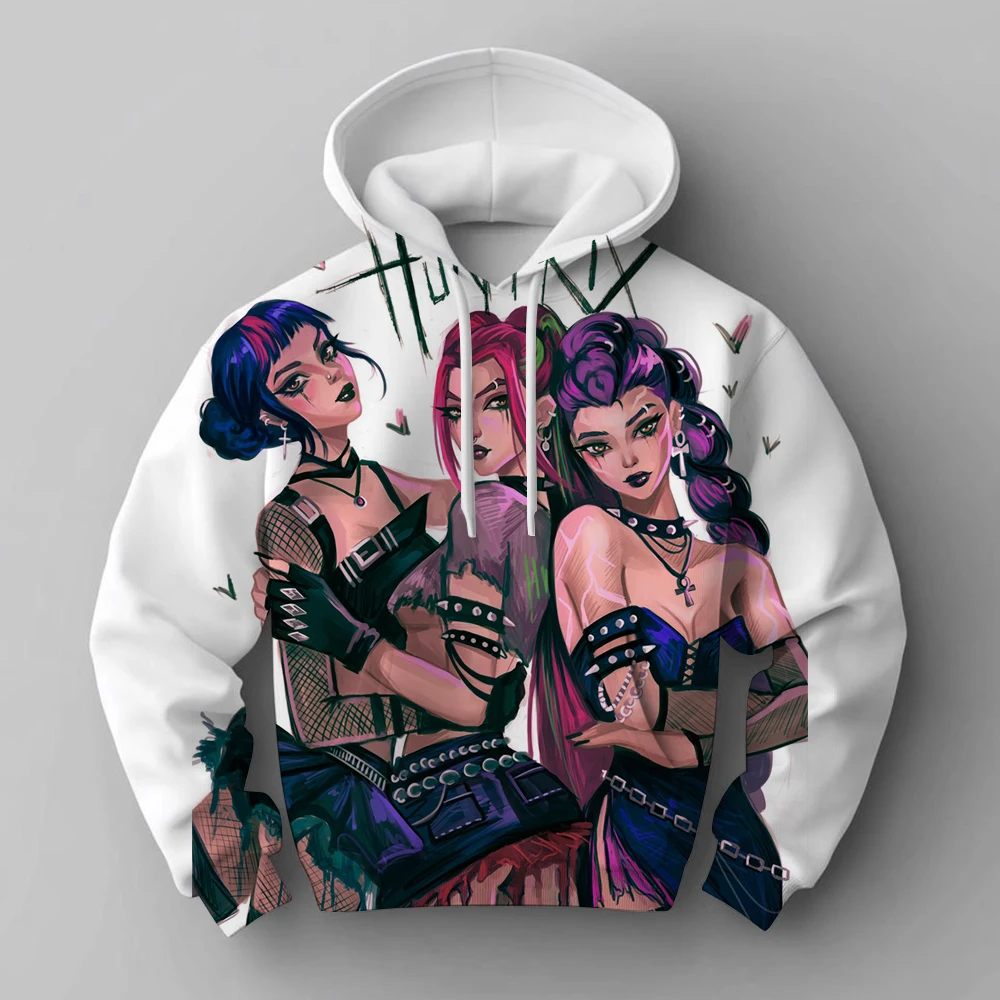 KPop شيطان الصيادين Huntrix هوديي الاطفال مقنعين البلوز طفل الفتيات البلوز هوديس الفتيان موضة ملابس خارجية ملابس الأطفال