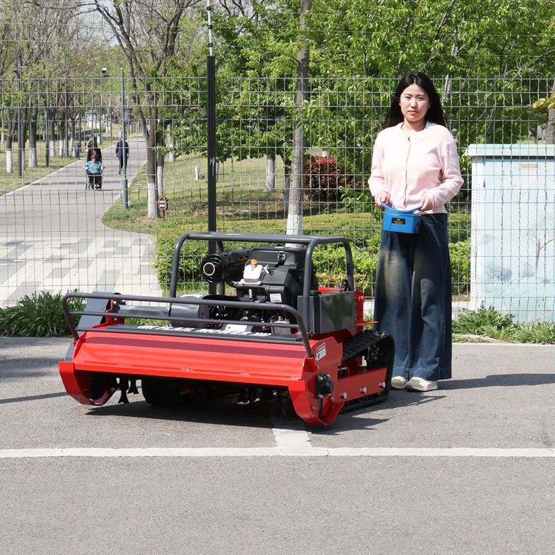 Customized High Power Remote Crawler Mower Mountain Slope Weeder Road Slope Greening Lawn Trimming Machine