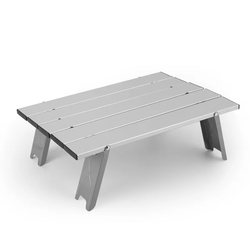 Mini Lightweight Aluminum Alloy Table Foldable Compact Desk Portable Small Tea Side Table For Daily Leisure Use