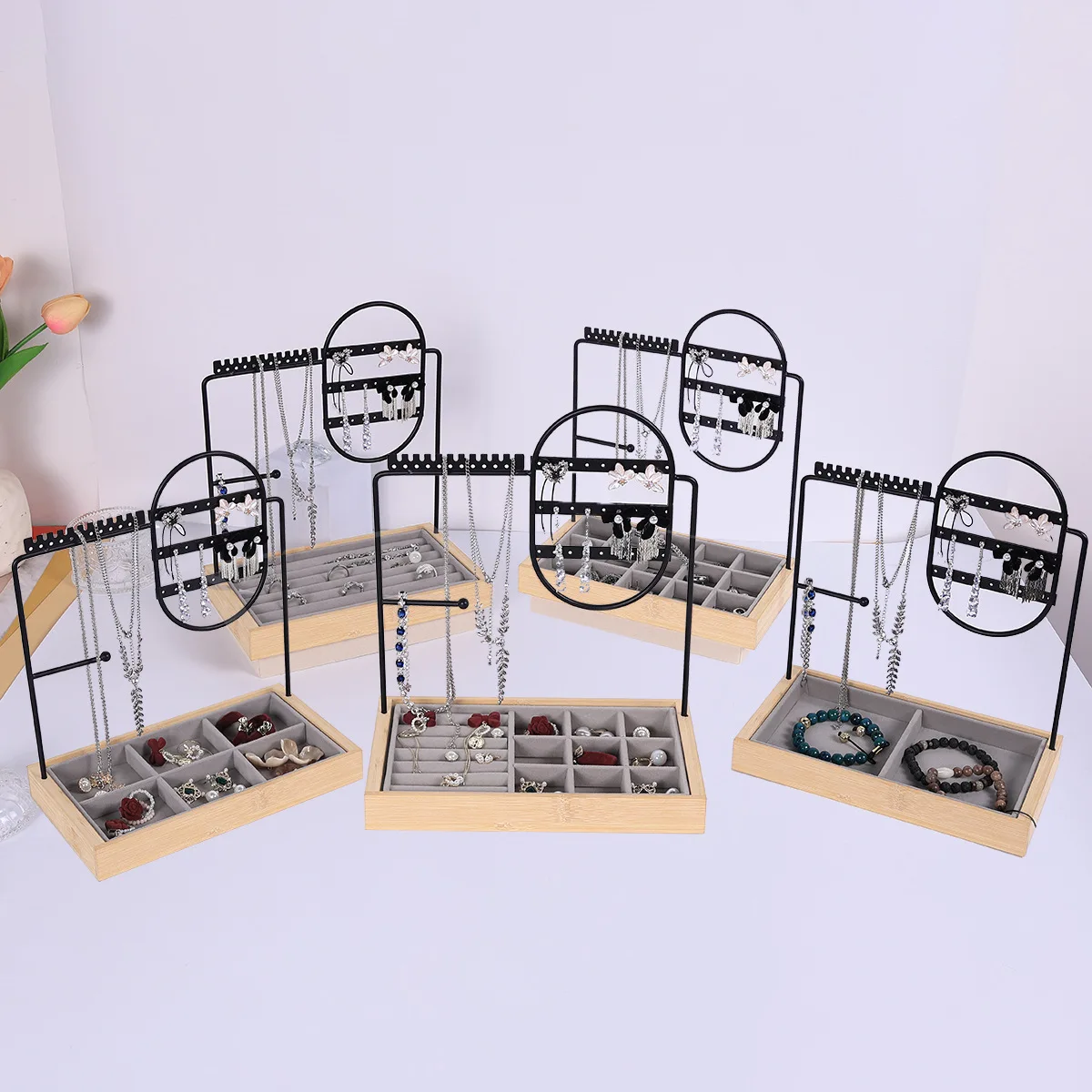 

New Jewelry Rack Multifunctional Earrings Earrings Ring Display Rack Store Display Rack Jewelry Photo Props