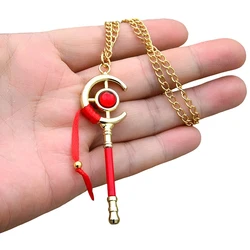 Cartoon Simmel Magic Wand Pendant Keychain Necklace Anime Frieren: Beyond Journey's End Cute Cosplay Gift For Girls Props Access