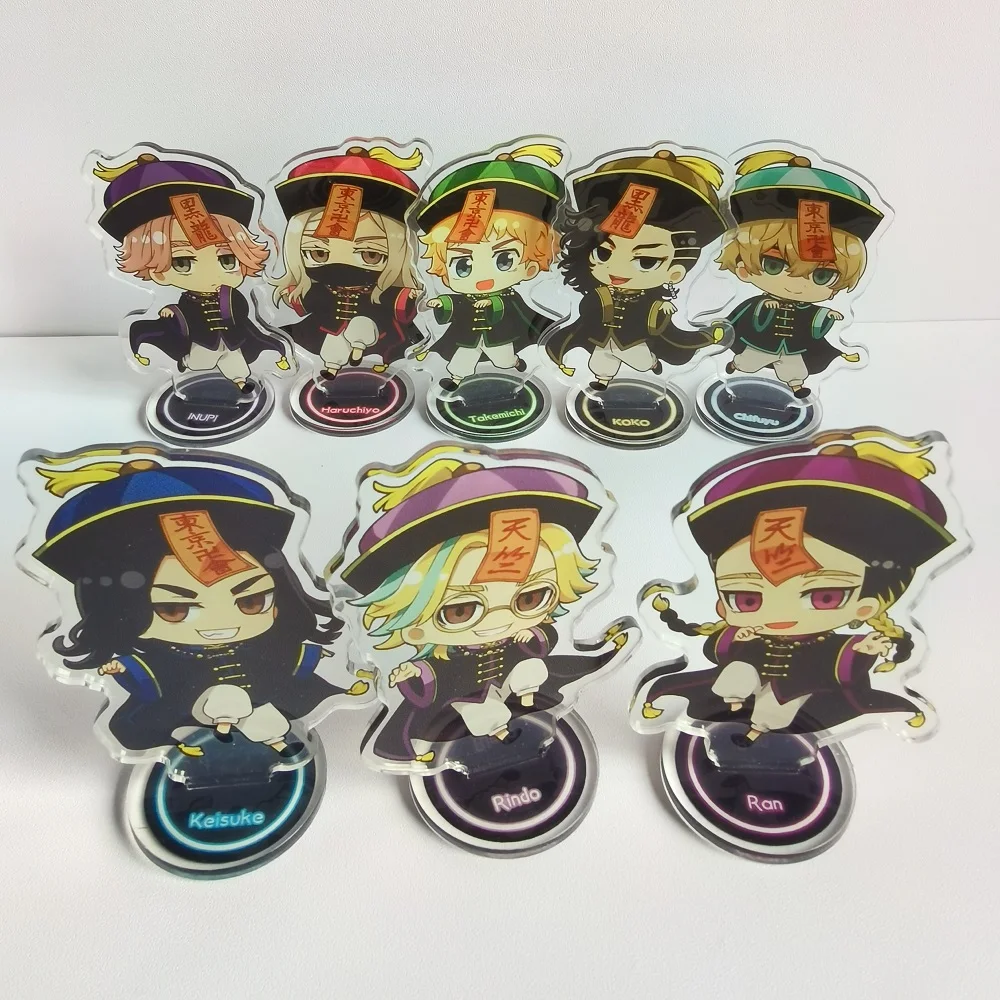 Anime Tokyo Revengers Figure Acrylic Stand Manjiro Ken Takemichi Hinata Atsushi Cosplay Model Plate Desk Decor Standing Fans Hot