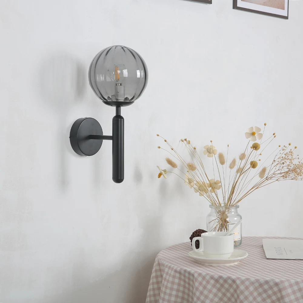 Nordic Wandlamp Moderne Slaapkamer Naast Glas Bal Led Wandlampen Armaturen Tv Achtergrond Verlichting Badkamer Spiegel Trap Licht