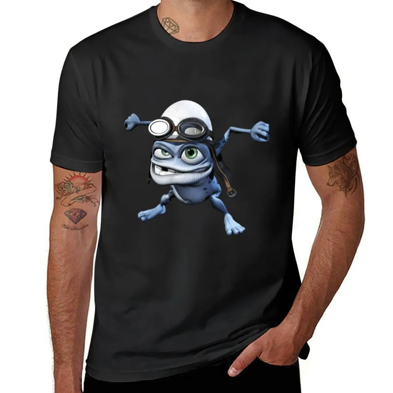 

CRAZY FROG T-Shirt hippie clothes for a boy customizeds Blouse plain white t shirts men