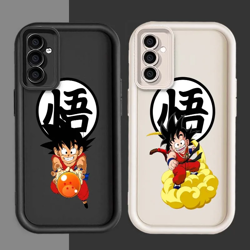 

D-Dragon Ball Cute Goku For Samsung A71 A56 A55 A54 A53 A51 A35 A32 A31 A16 A15 A06 Eye Ladder Phone Case Cover