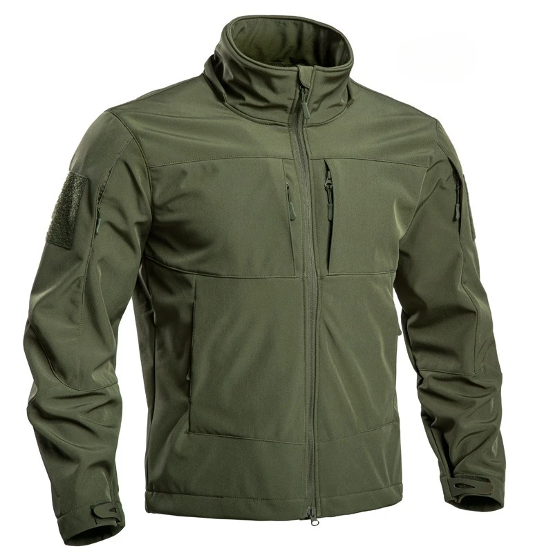 Immagine 3: Special Ops da uomo Tattico militare Soft Shell Giacca invernale foderata in pile caldo Cappotto con cappuccio staccabile Giacca a vento da snowboard per escursionismo