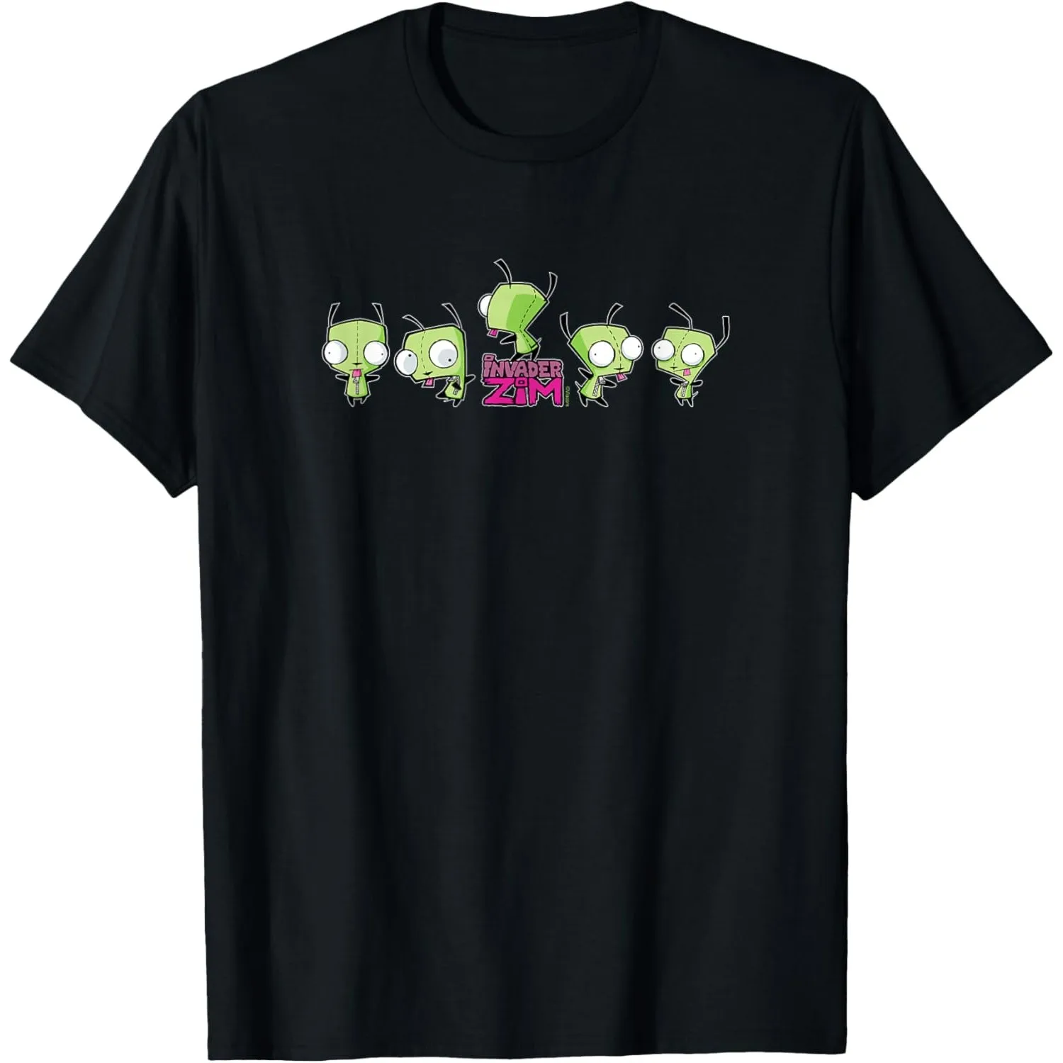 

Invader Zim Gir Dancing Poses Graphic T-Shirt Short Sleeve Cotton Crewneck Tee