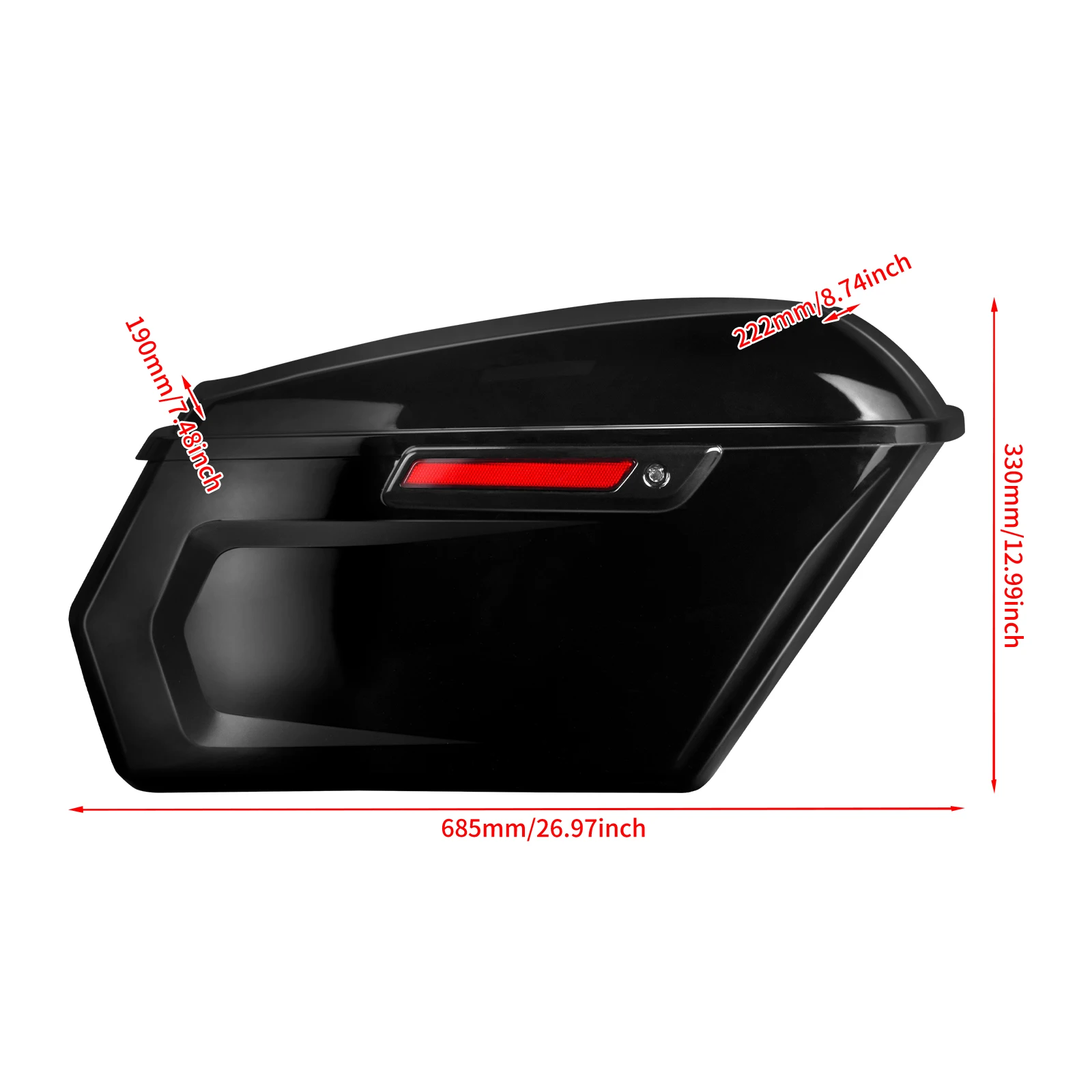 Motorcycle Saddlebags Trunk Luggage Hard Side Bag For Harley Touring Road King FLHR Street Electra Glide FLHT FLHX FLHTK 09-23