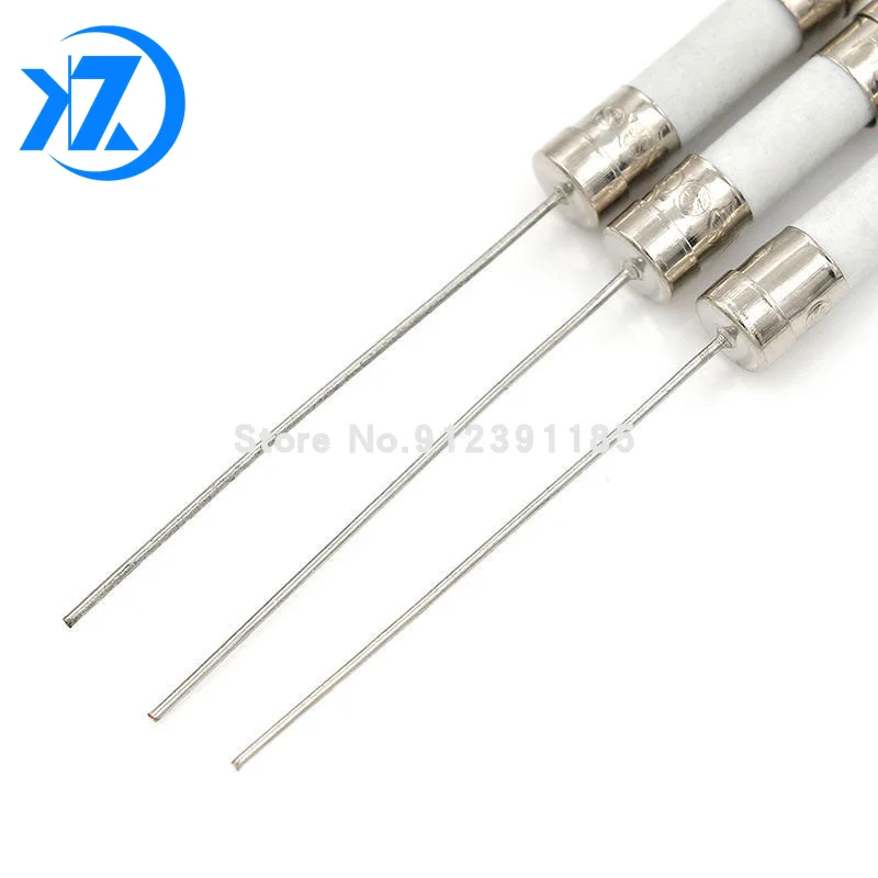 10pcs/lot 3.6*10 Fast-blow Glass Tube Fuse Fast Break With pin 3.6x10mm 0.5A 1A 1.5A 2A 3A 3.15A 4A 5A 6.3A 8A 10A AMP 250V