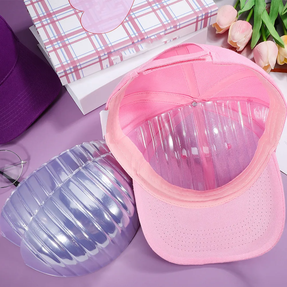 

25Pcs Children Baseball Hat Insert Plastic Brim Support Shaper Inner Liner for Kids Caps Prevent Deformation Bump Cap Liner