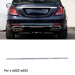 Rear Bumper Chrome Trim Molding Modification For Maybach Style Chromium Styling For Mercedes Benz S Class W222 W223