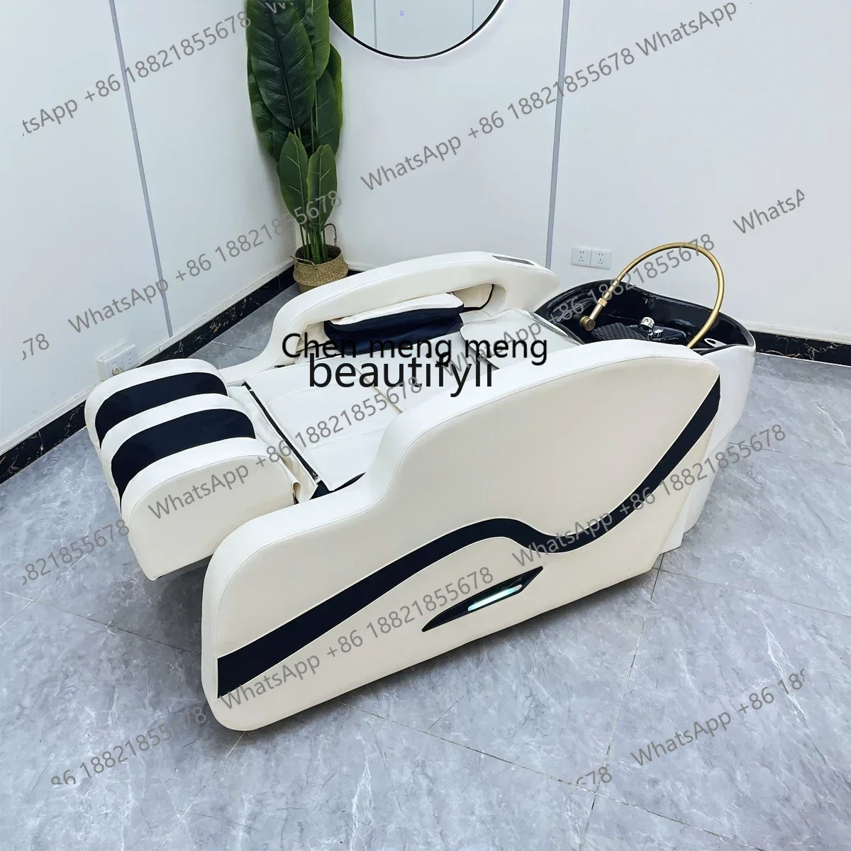 X Automatic Intelligent Electric Massage Shampoo Bed Barber Shop Water Circulation Head Treatment Massage Couch