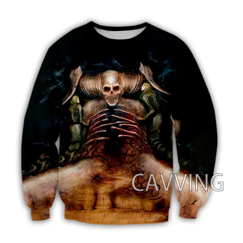 

CAVVING 3D Printed HORRENDOUS Rock Crewneck Sweatshirts Harajuku Styles Tops Long Sleeve Sweatshirts for Men/women