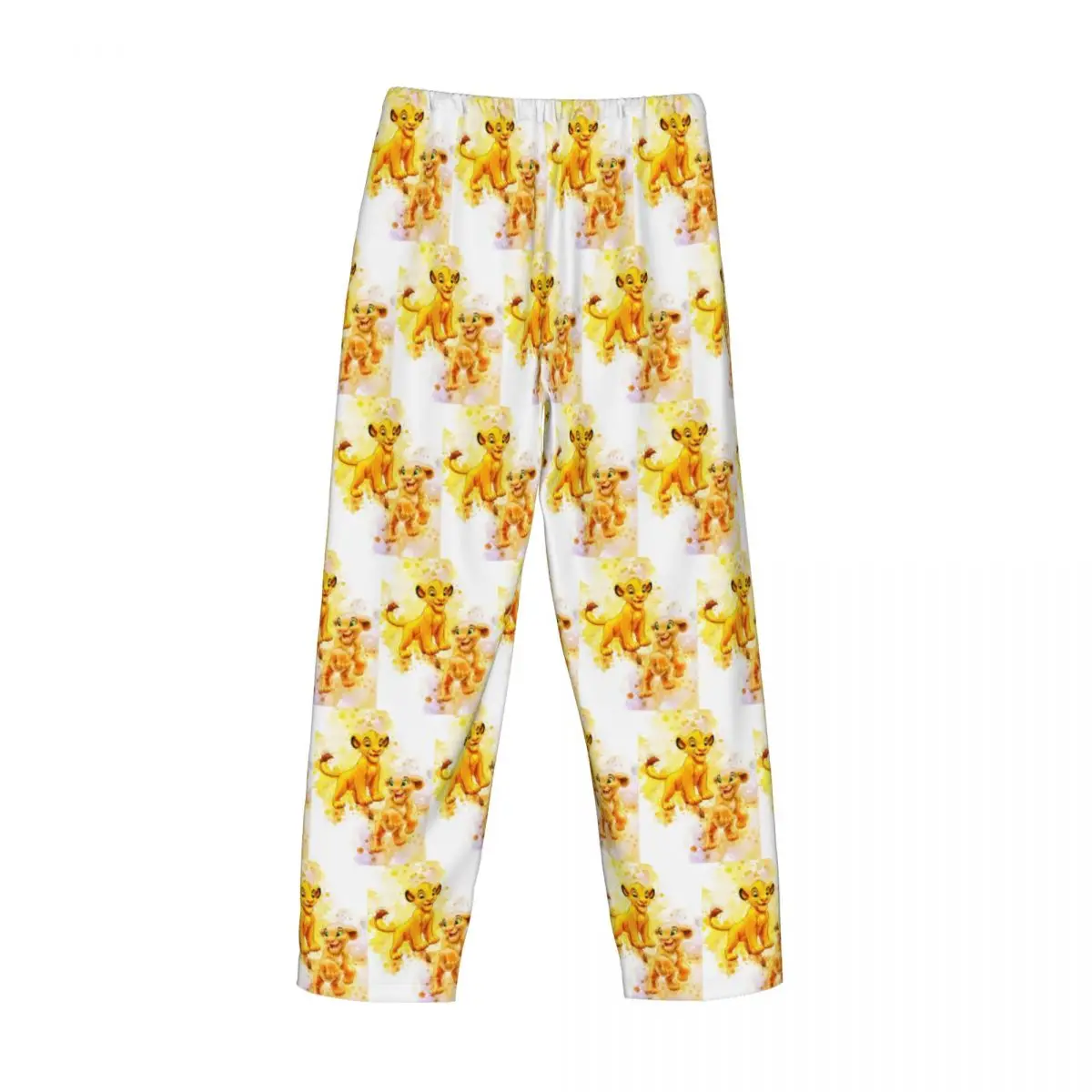 Pantalones de pijama personalizados King Lion Simba para hombre, Hakuna Matata, película de Anime, salón, ropa de dormir elástica con bolsillos