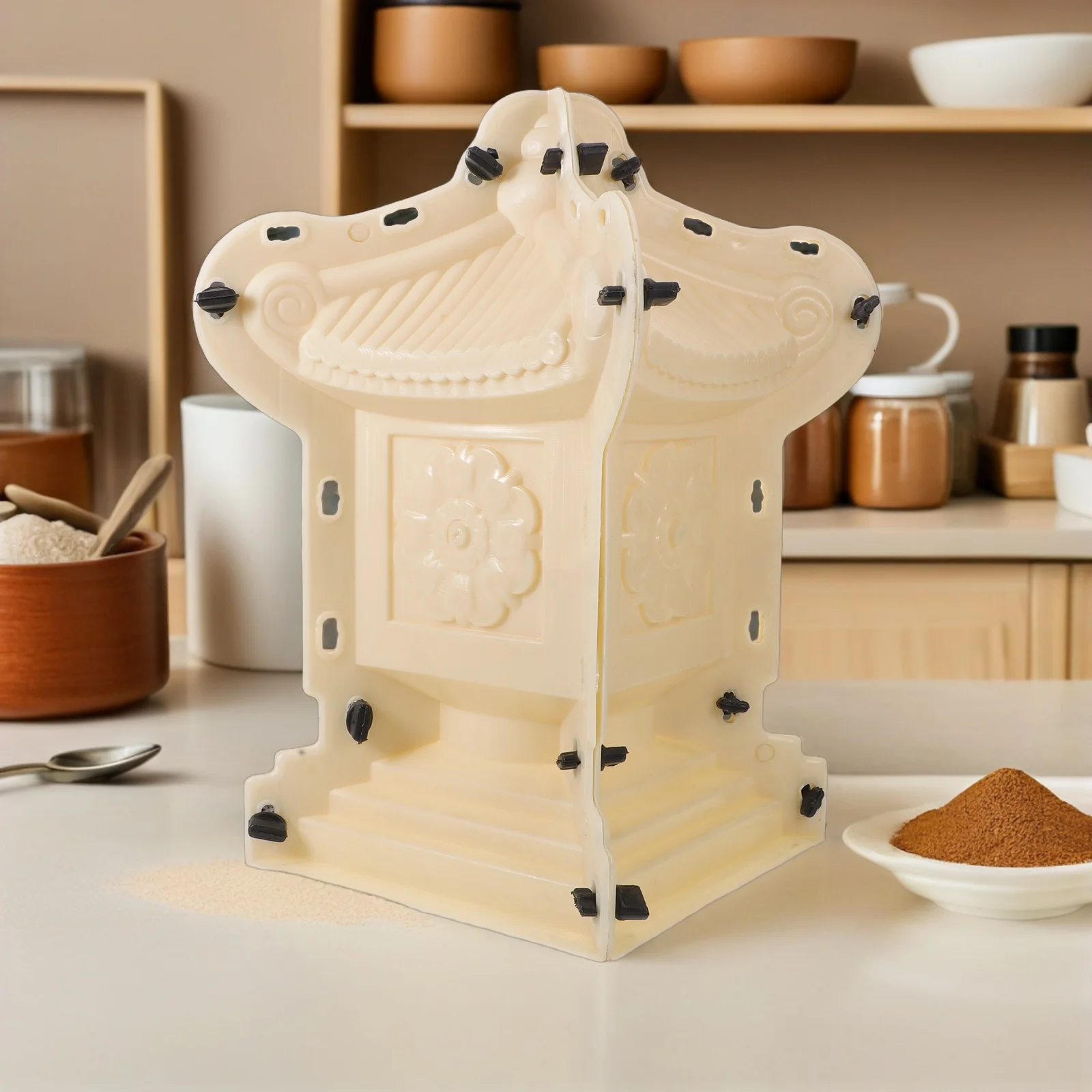 

Chinese Architectural Pagoda Cement Mold for Garden Villa Outdoor Decoration Stone Lantern Concrete Mold