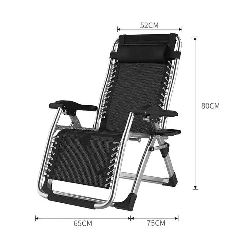 Tumbona plegable para siesta, cama portátil para oficina, Camping al aire libre, silla de playa, sillas de ocio para el hogar, muebles de exterior