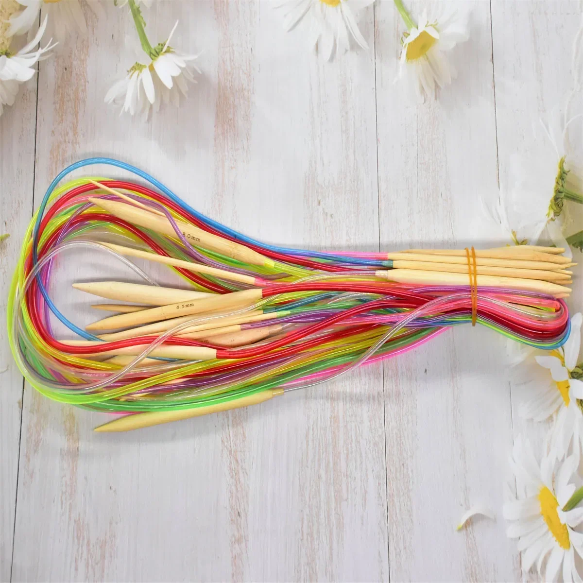 18Pcs/Set Circular Knitting Needles Bamboo Crochet