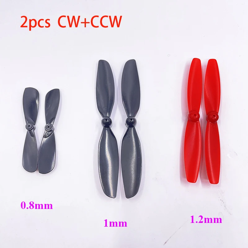 2pcs CW+CCW Drone UAV propeller Fit 0.8mm 1mm 1.2mm Aperture Shaft For  612 615 716 720 816 8520 1020 High Coreless DC motor