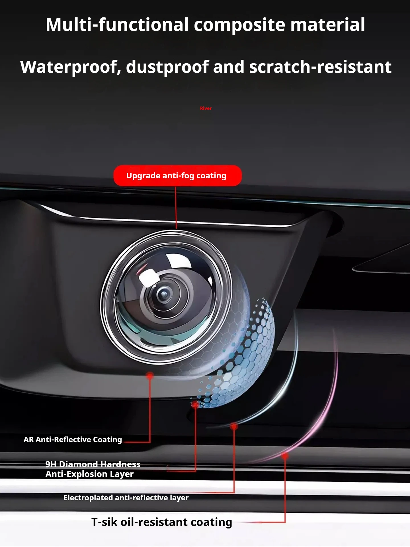 Für Zeekr 001 009 007 Zeekr X 7X 9X Auto-Kameralinsen-Schutzabdeckung 360-Grad-Ansicht Kratzfester Schutzüberzug Zubehör – Detail 5